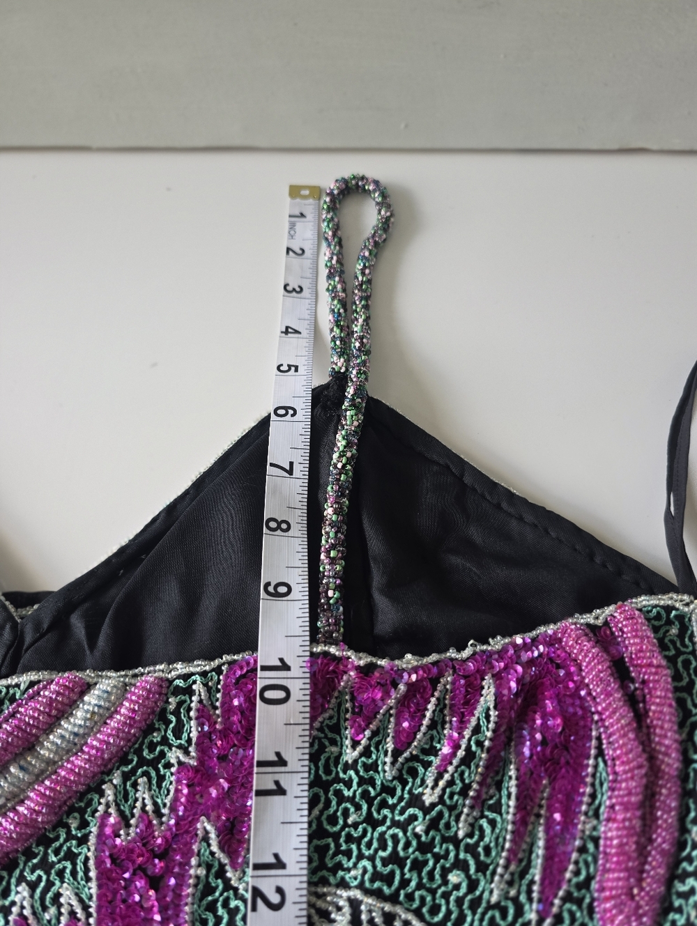 Vintage Klass Collections Beaded Bodycon Party Dress - Maximalist 80s/90s Glam - Picture 12 of 16